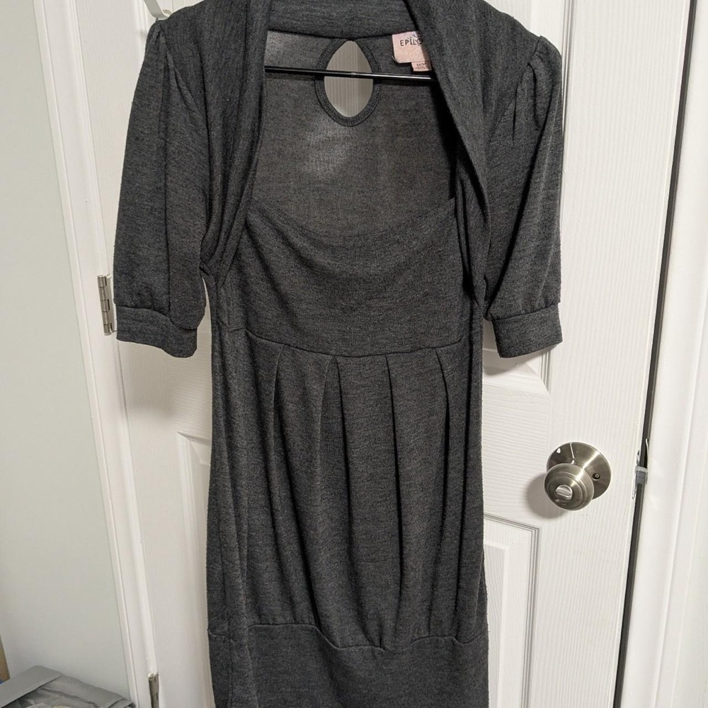 Chic Charcoal Mini Dress